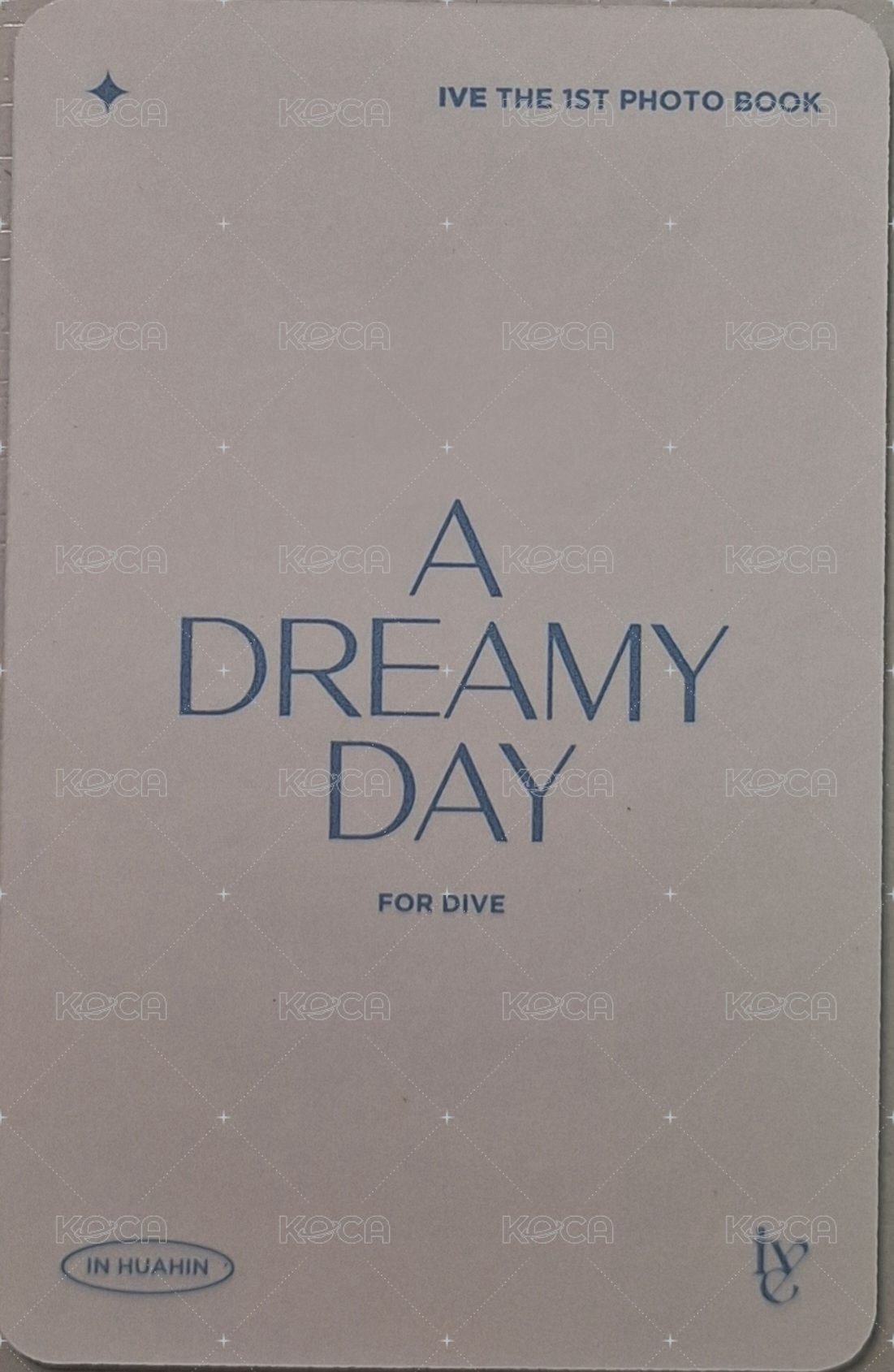 夏日寫真 周邊卡 固配卡 背面