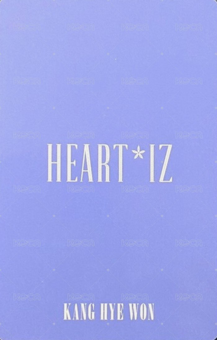 HEART*IZ 專輯卡  背面