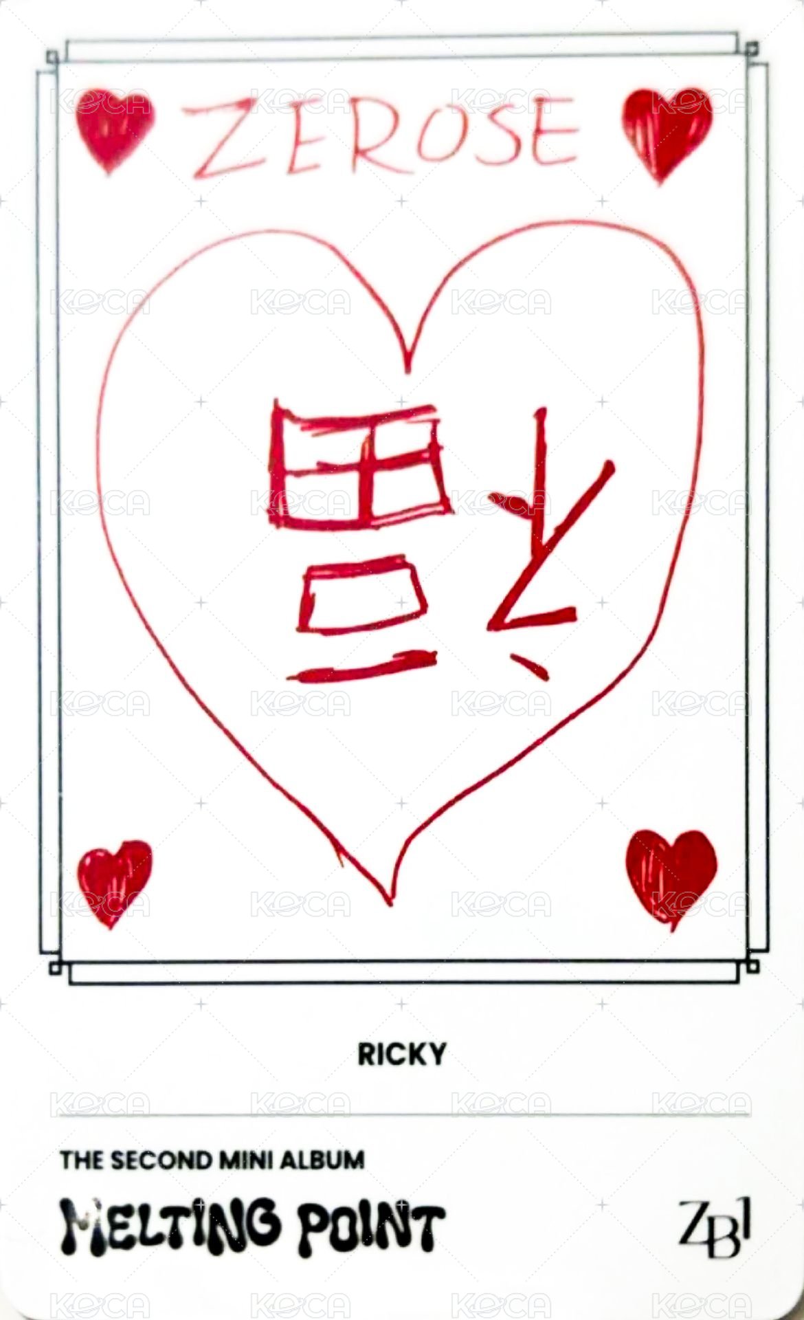 迷二 專輯卡 LOYALTY ver. 背面