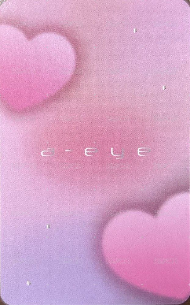 代言卡 日本美瞳吉 背面