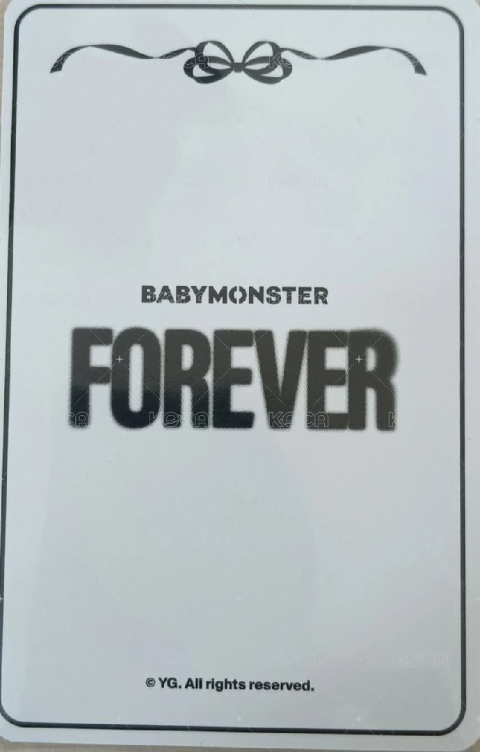 FOREVER 周邊卡 信封卡 背面