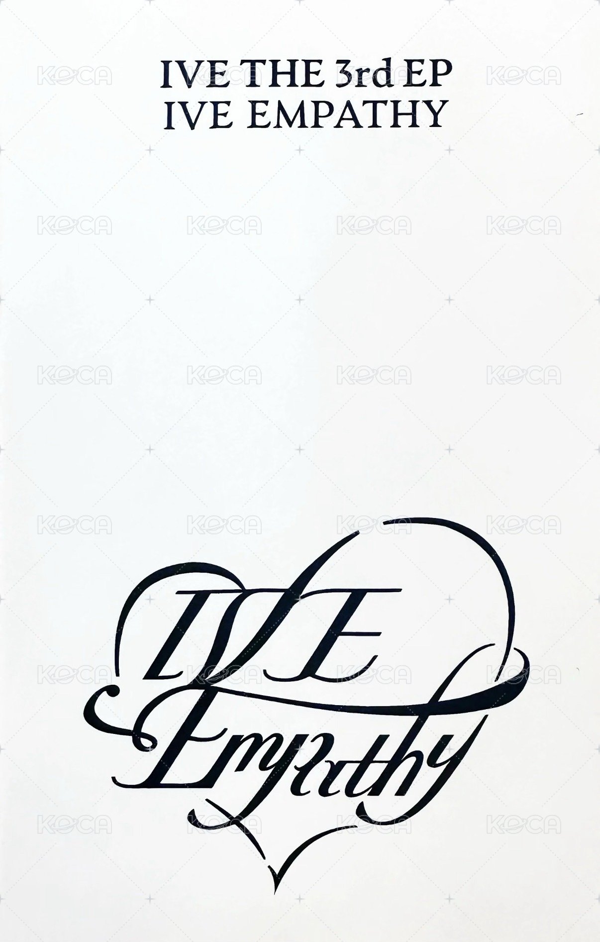 IVE EMPATHY 船特 特典卡 SSQ星典DIGIPACK 背面