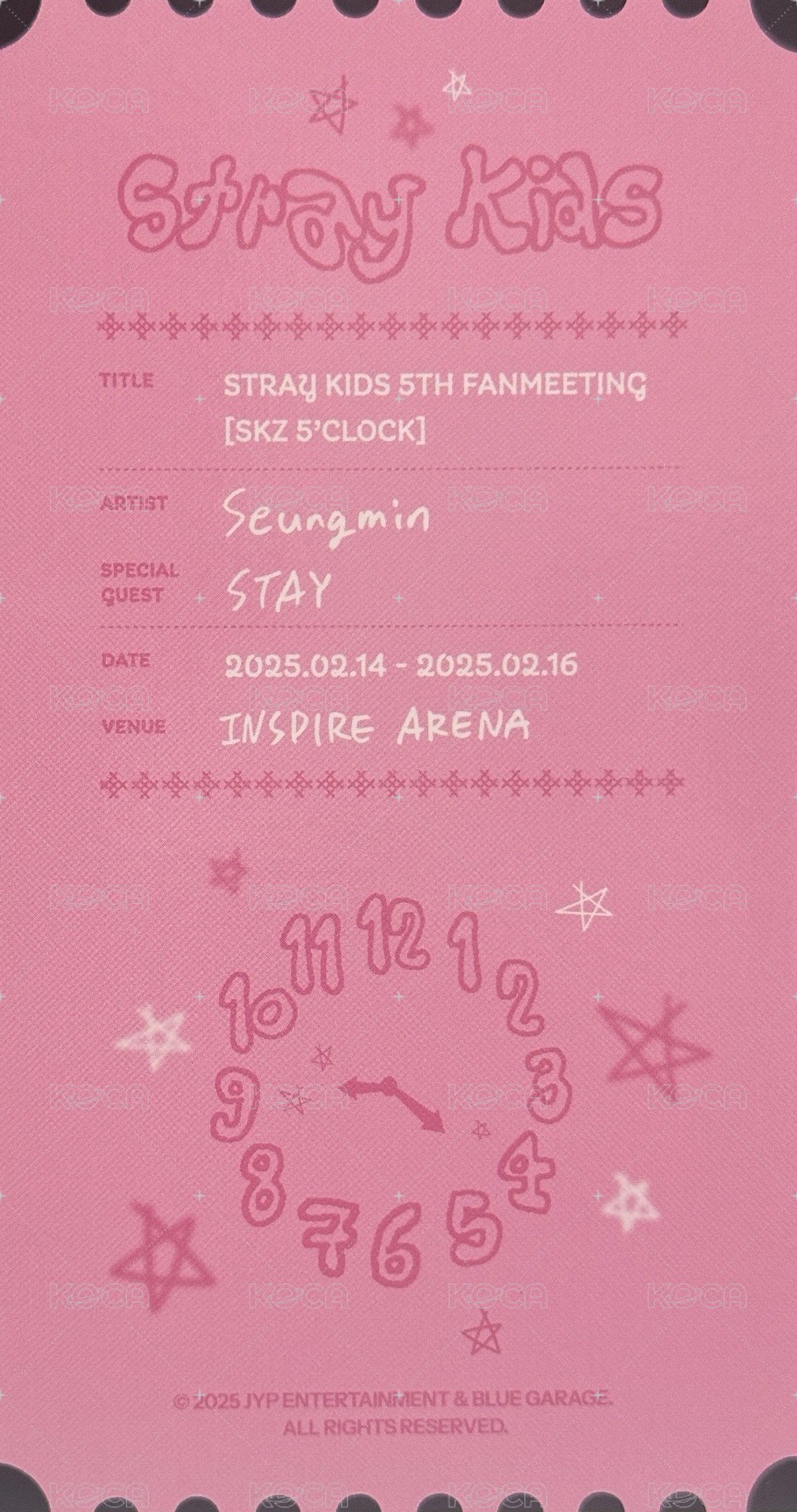 5th FM 周邊卡 特別票卡組 票卡 背面