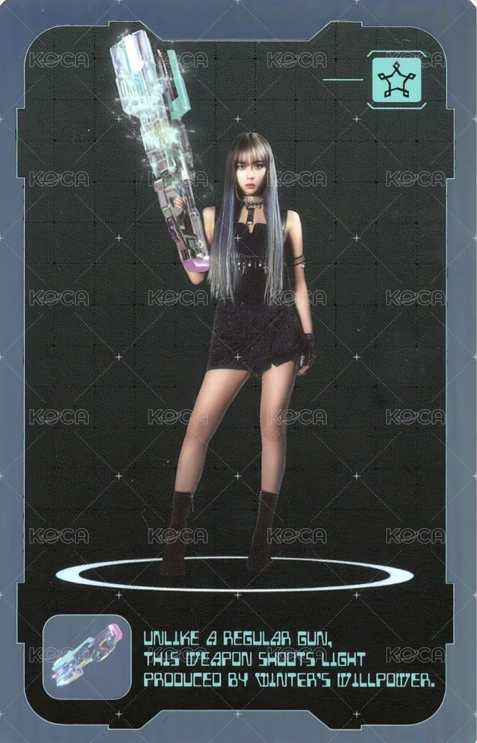 Girls 專輯卡 K版角色冬 背面