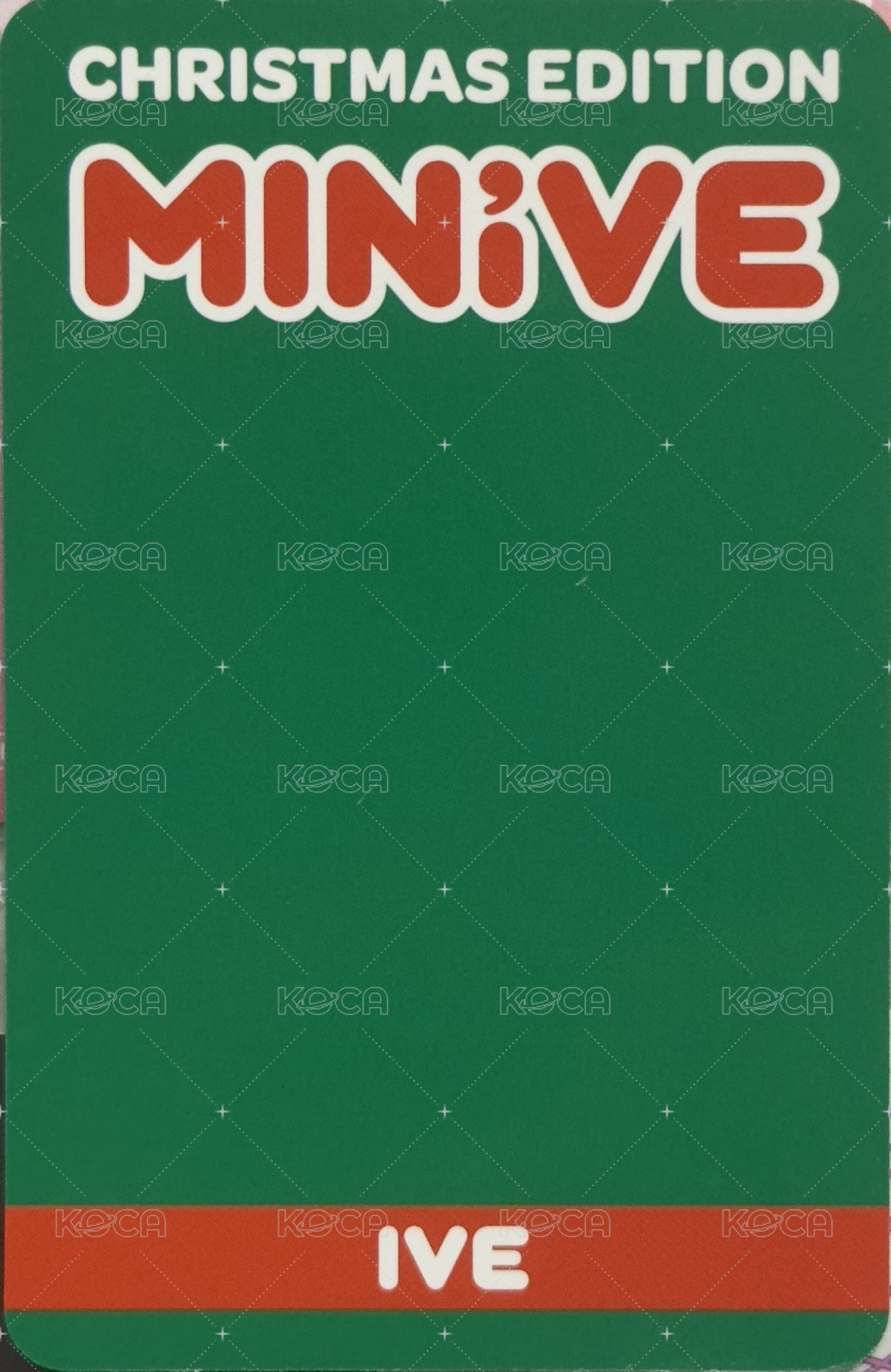 聖誕 周邊卡 MINIVE 聖誕娃小卡 背面