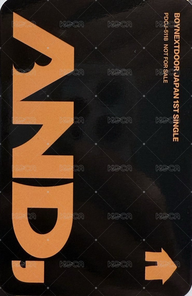 AND, 專輯卡 環球限定盤 背面