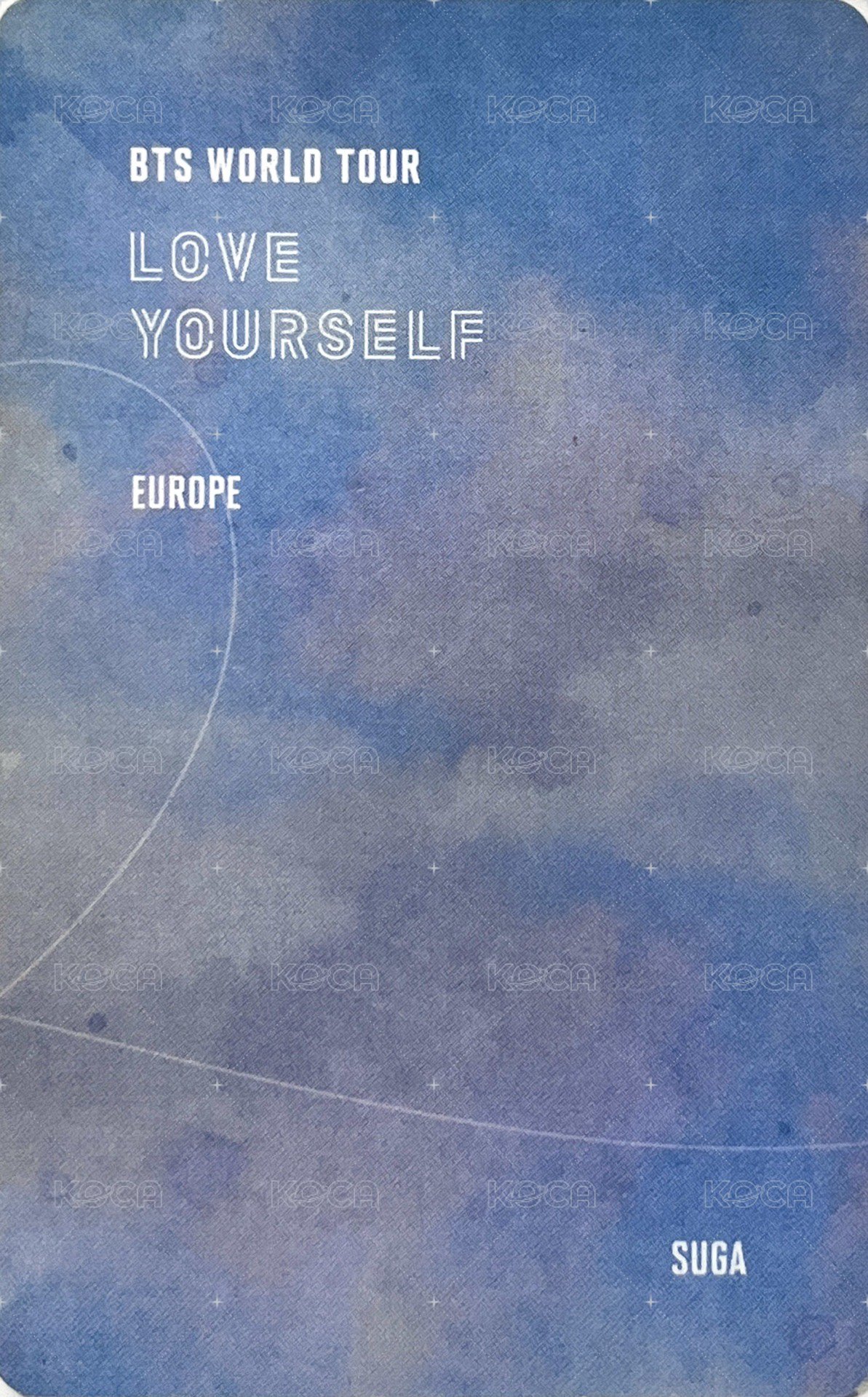 LY Tour 演唱會 DVD / CD 卡 歐洲 一般版 背面