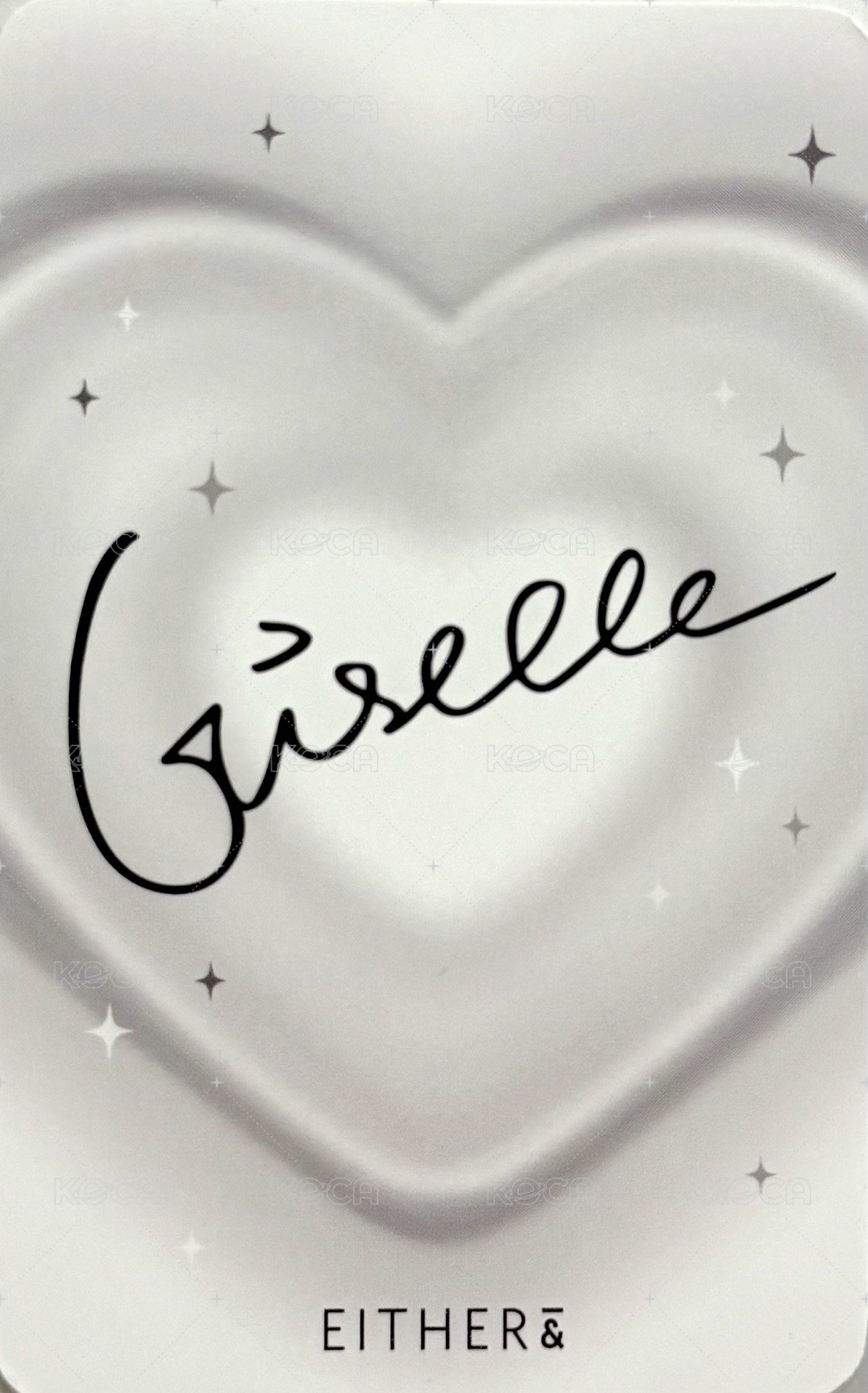 代言卡 either& 2.0 貓爪吉 背面