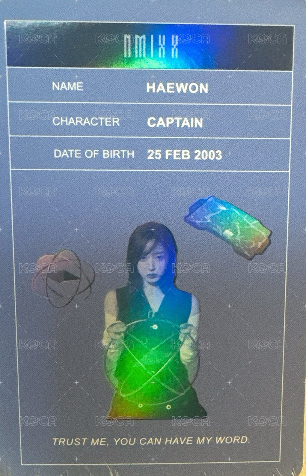 expérgo 專輯卡 限量版 角色卡 背面