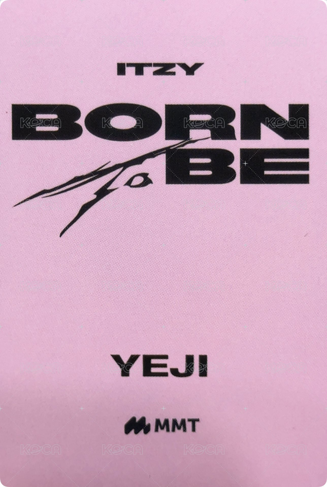 BORN TO BE mmt 2.0 簽售卡  背面