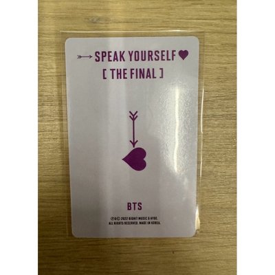 BTS 防彈少年團 RM 金南俊 LY 終場 DVD 卡