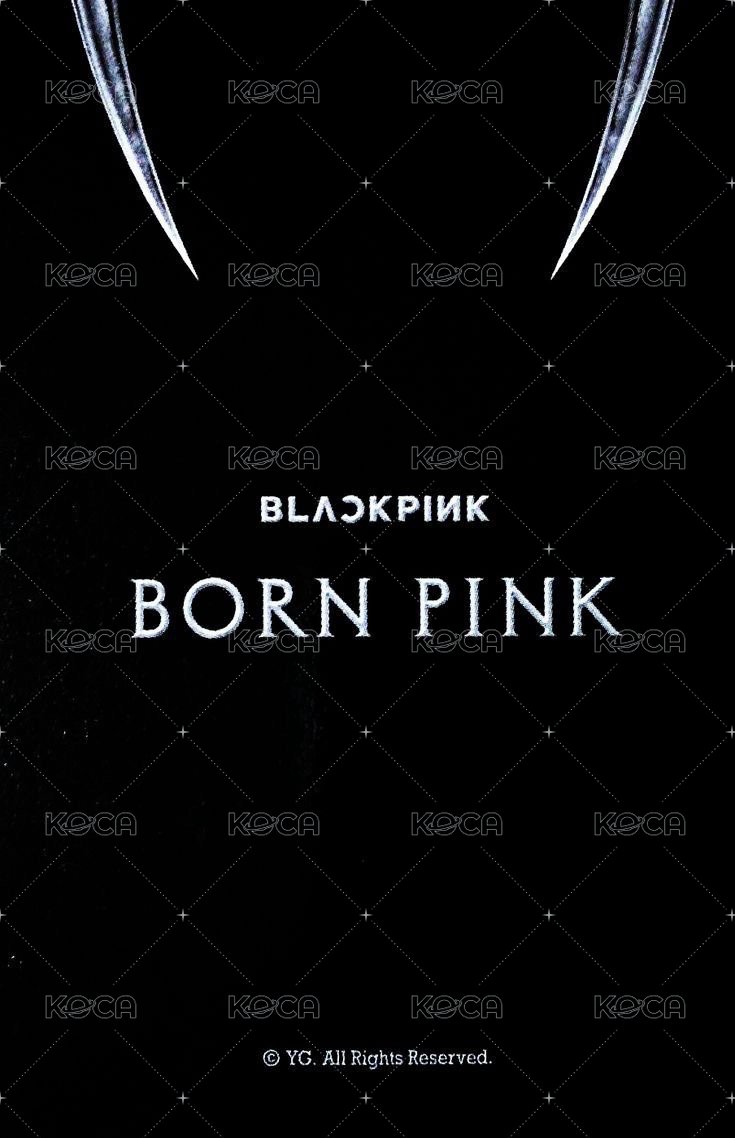 BORN PINK yg 特典卡 團封 B ver. 背面