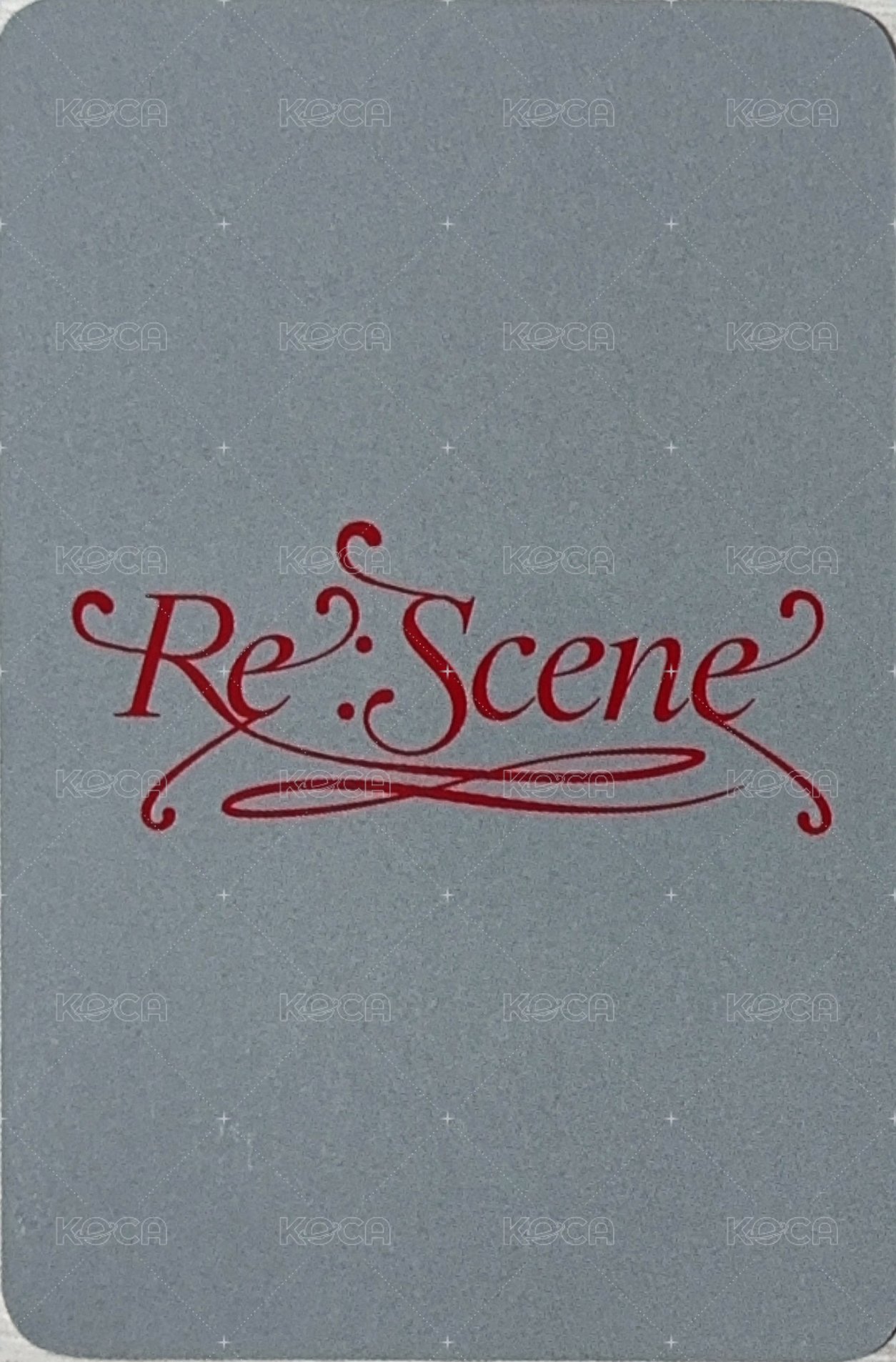 Re:Scene k4 1.0線下 簽售卡  背面