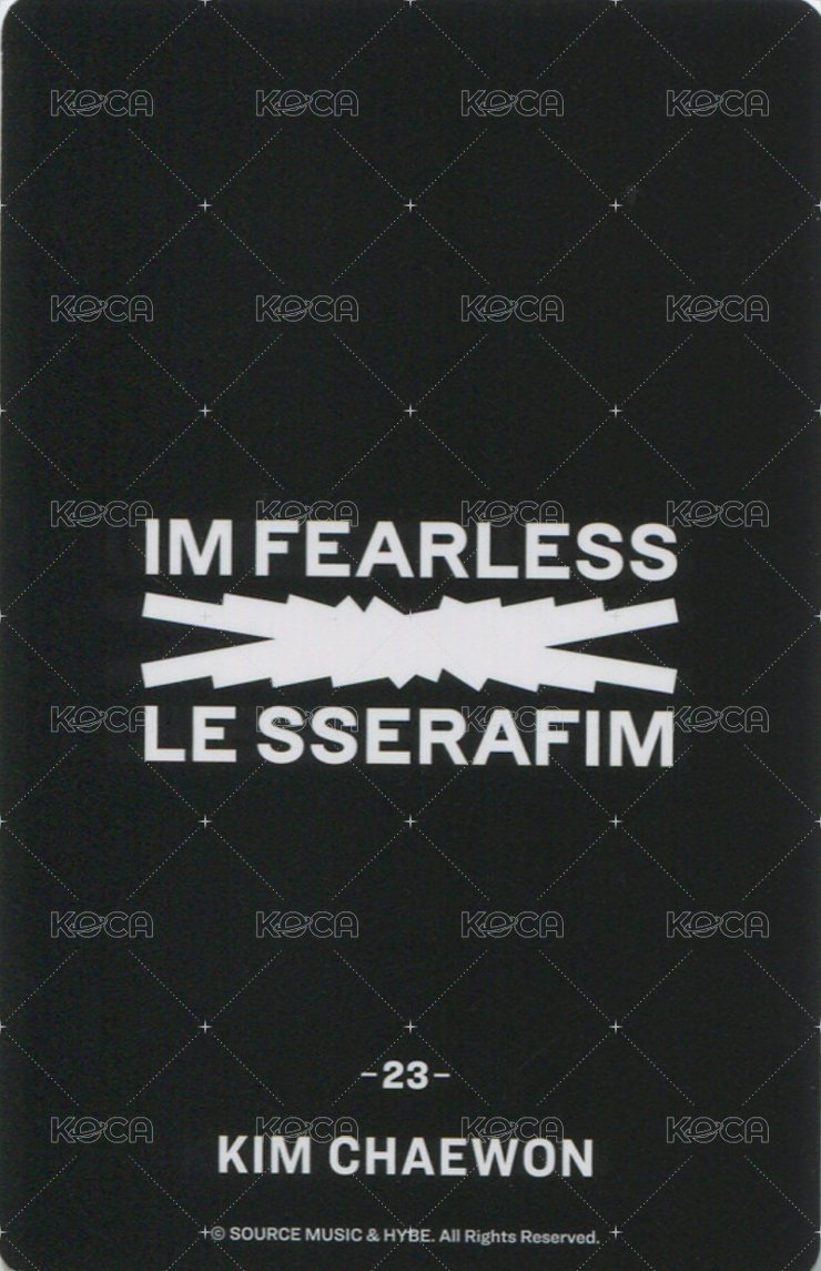 FEARLESS JP 隨機卡  背面