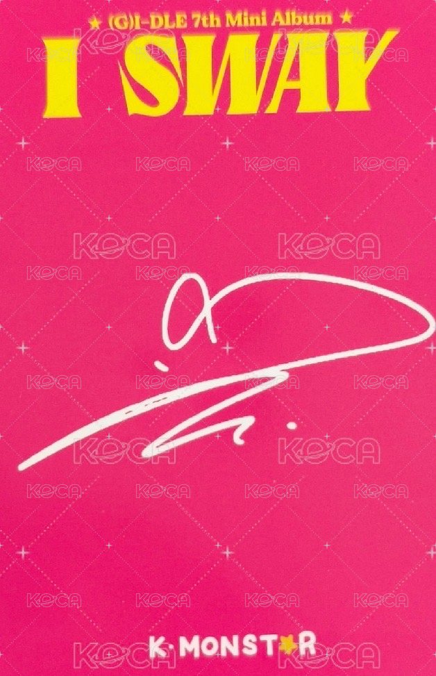I SWAY km 簽售卡  背面