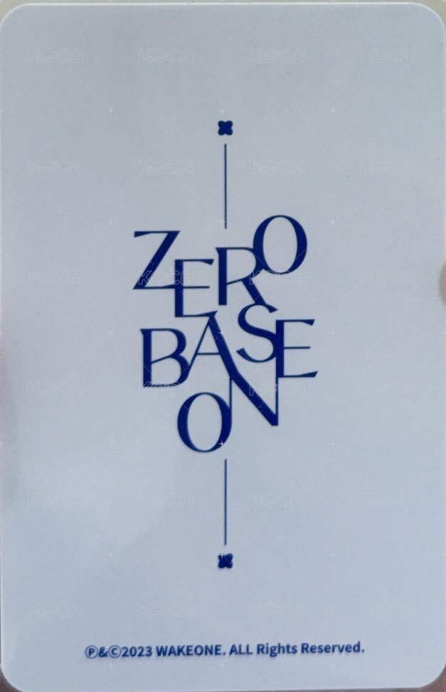 23'FC 周邊卡 大邱線下快閃白卡套 背面