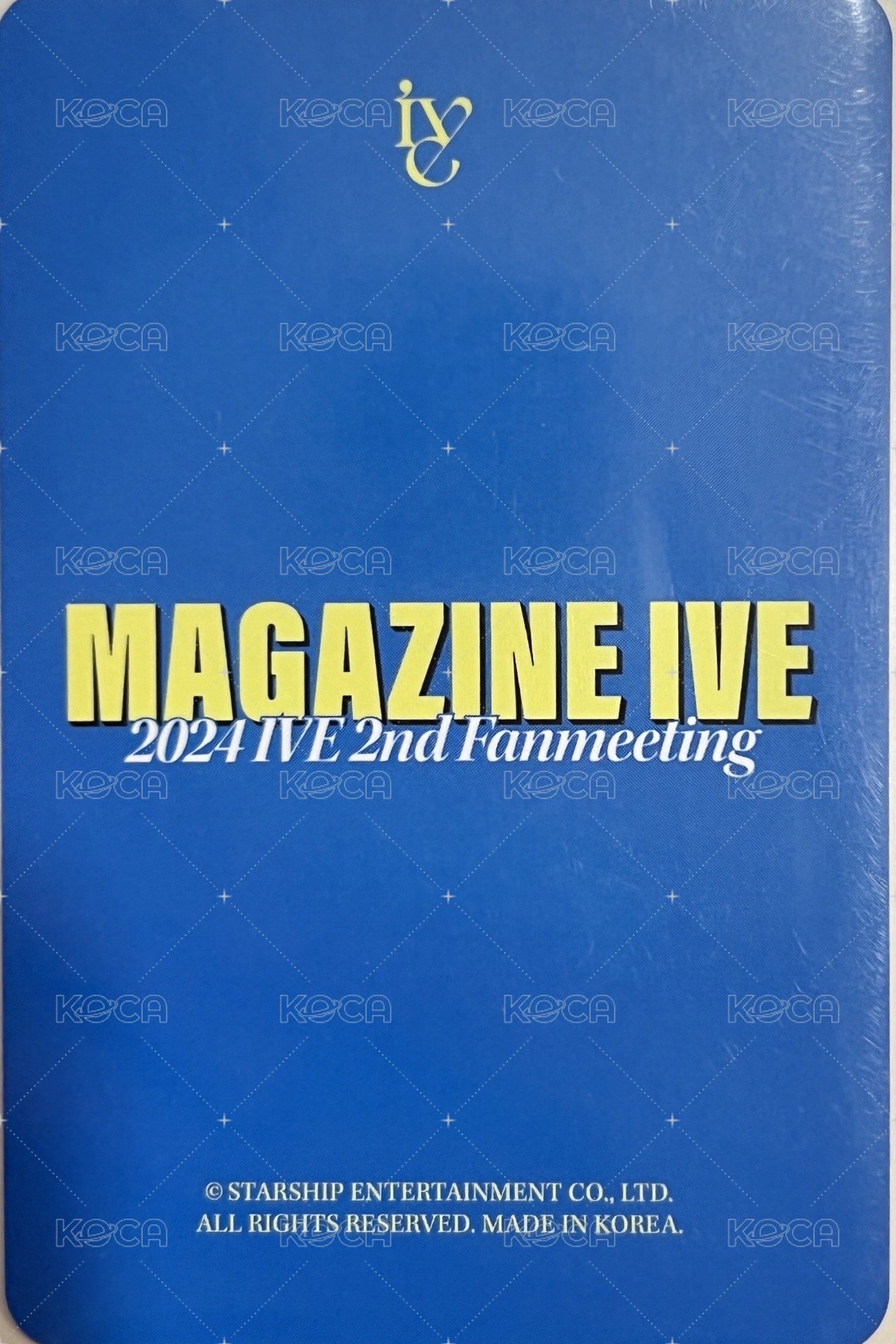 24’FM MAGAZINE IVE 隨機卡 安秋卡包卡 背面