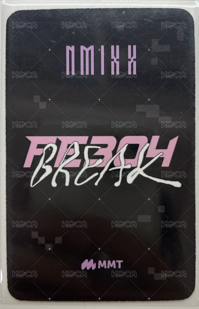 BREAK mmt 幸運卡 小天使 嫄裴雙人卡 背面