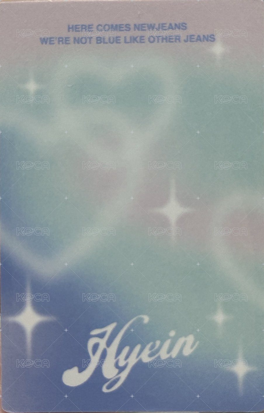 Get Up 周邊卡 快閃卡包 1.0藍 背面