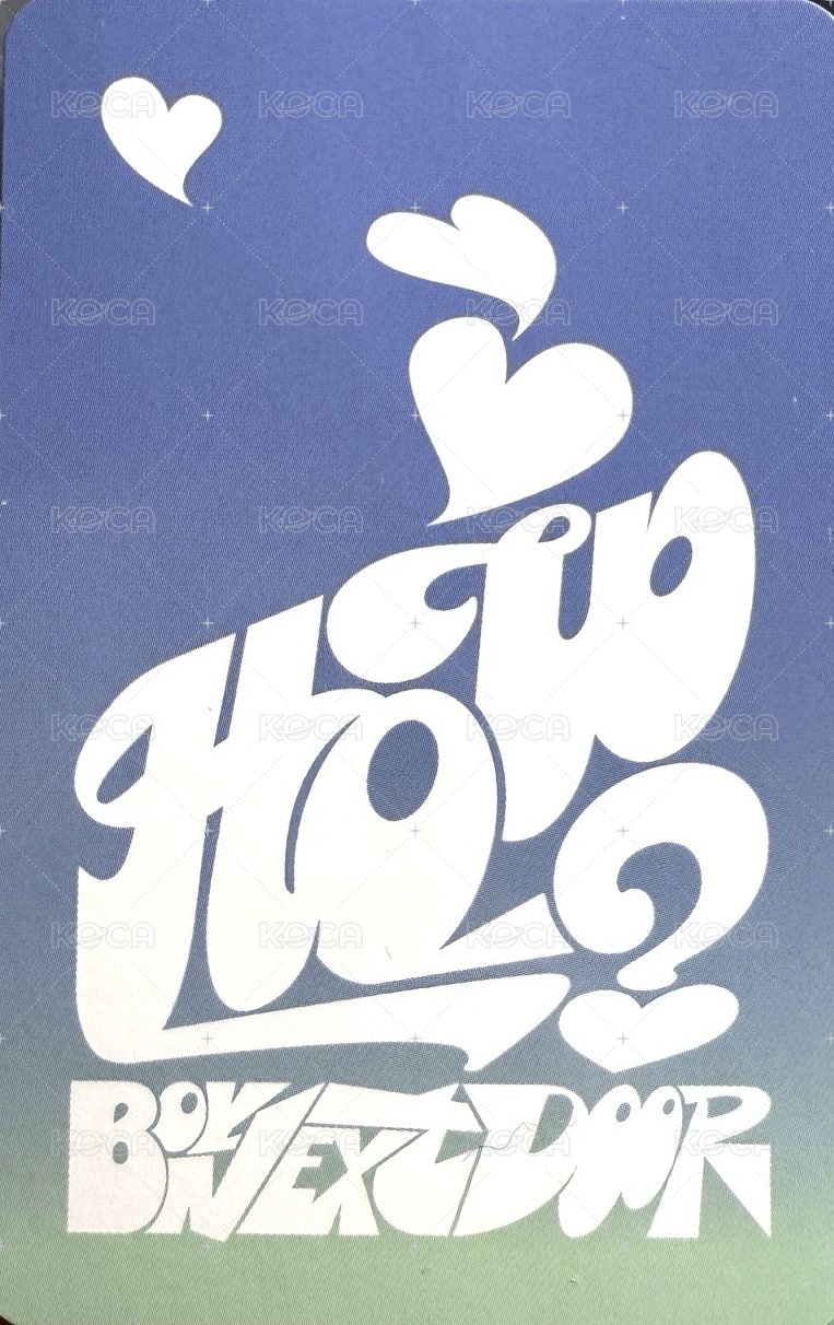 HOW? oy 特典卡 3 背面