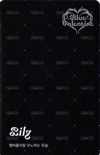 正規一 專輯卡 黑版電子專 背面