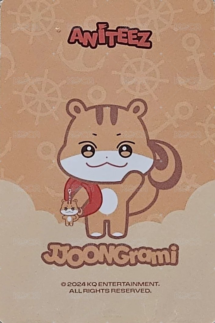 ANITEEZ IN ILLUSION 周邊卡 PLUSH KEYRING 背面