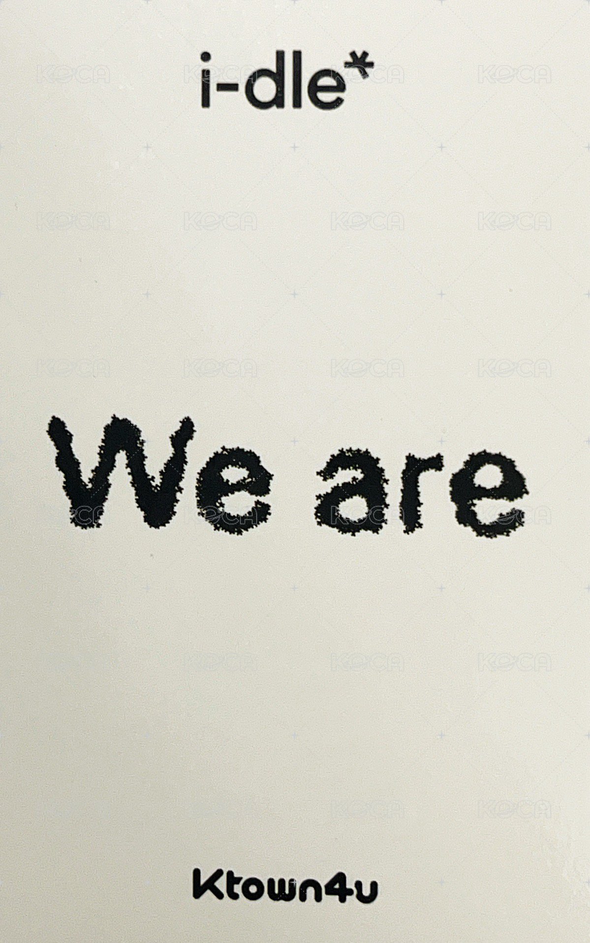 We are k4 特典卡 3.0預售 背面