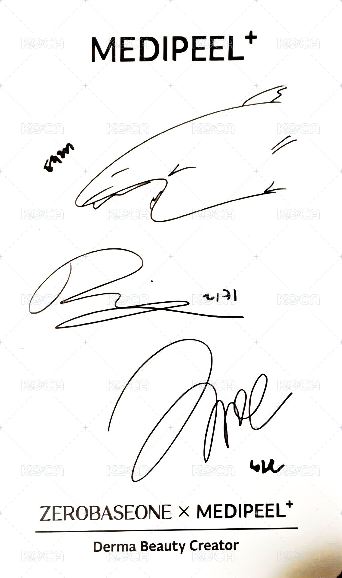 MEDIPEEL 代言卡 團卡 背面