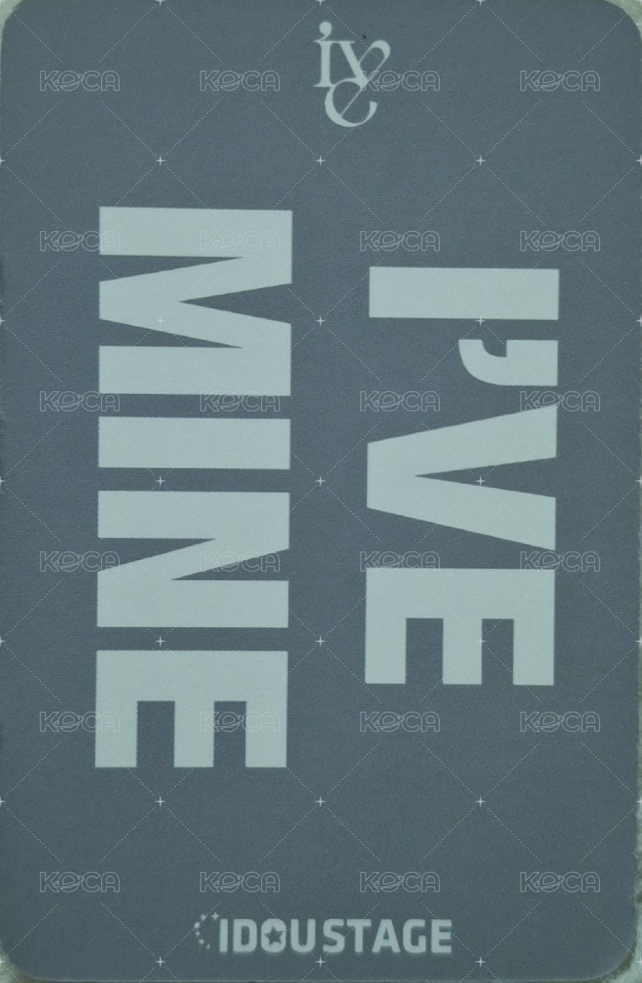 I'VE MINE 愛豆驛站 2.0 簽售卡  背面