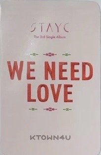 WE NEED LOVE k4 特典卡  背面