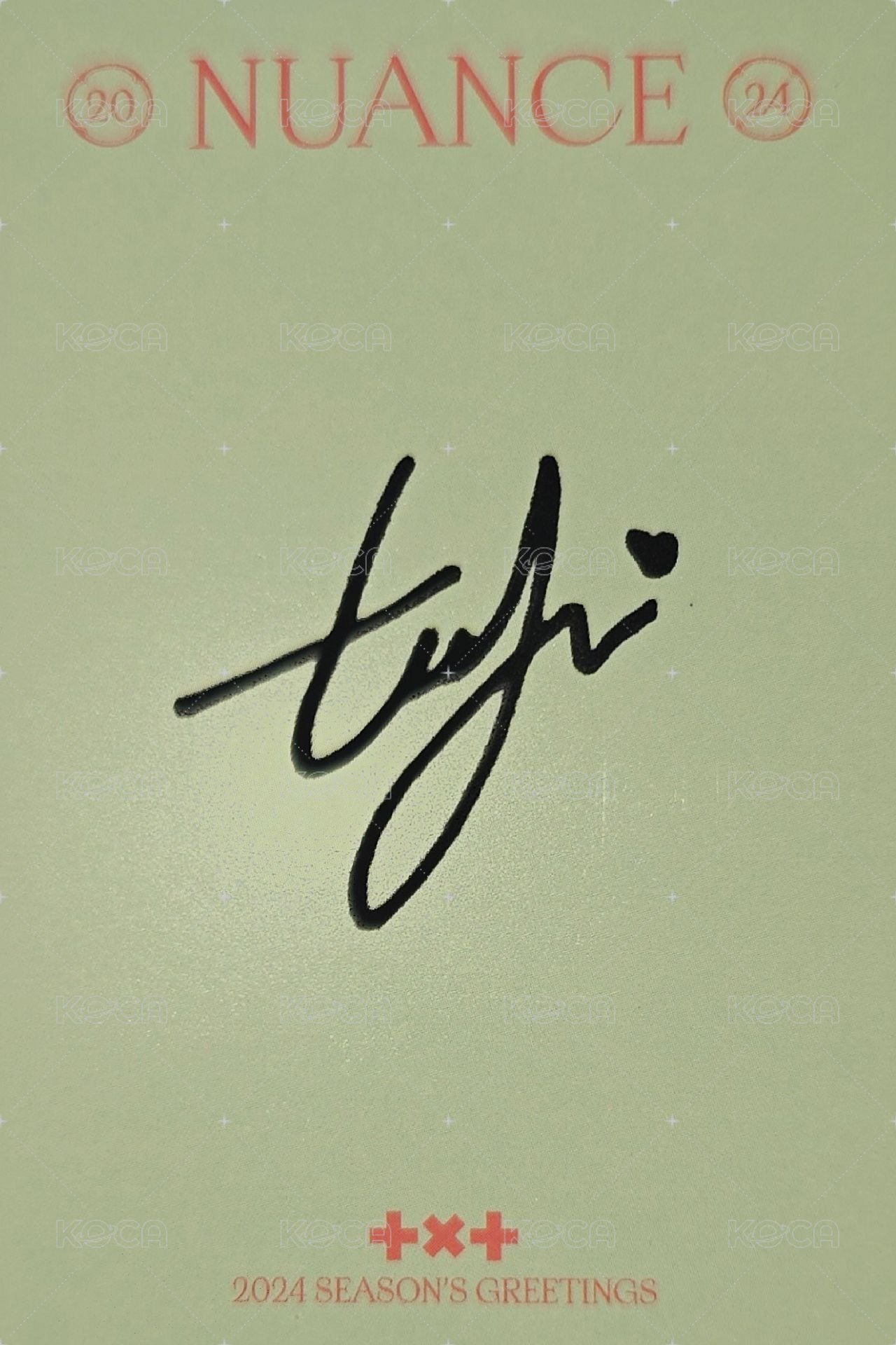 24年曆 年曆卡 卡 姜太顯 背面