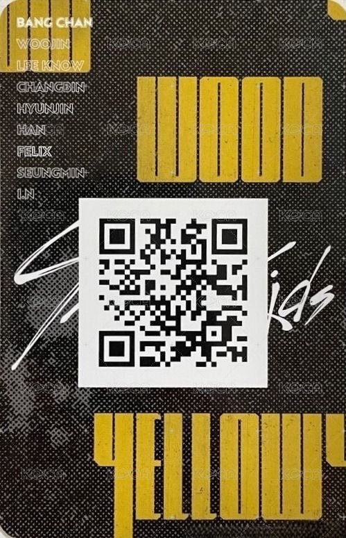 Clé 2 : Yellow Wood 專輯卡 Inside ver. 背面