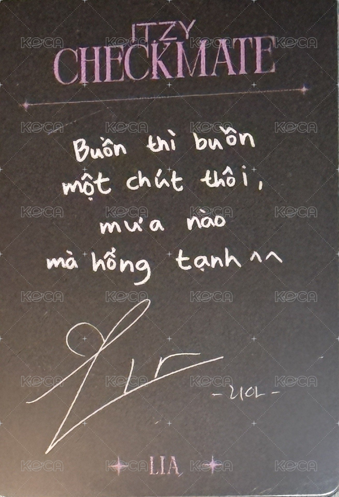 CHECKMATE Bandina 幸運卡  背面