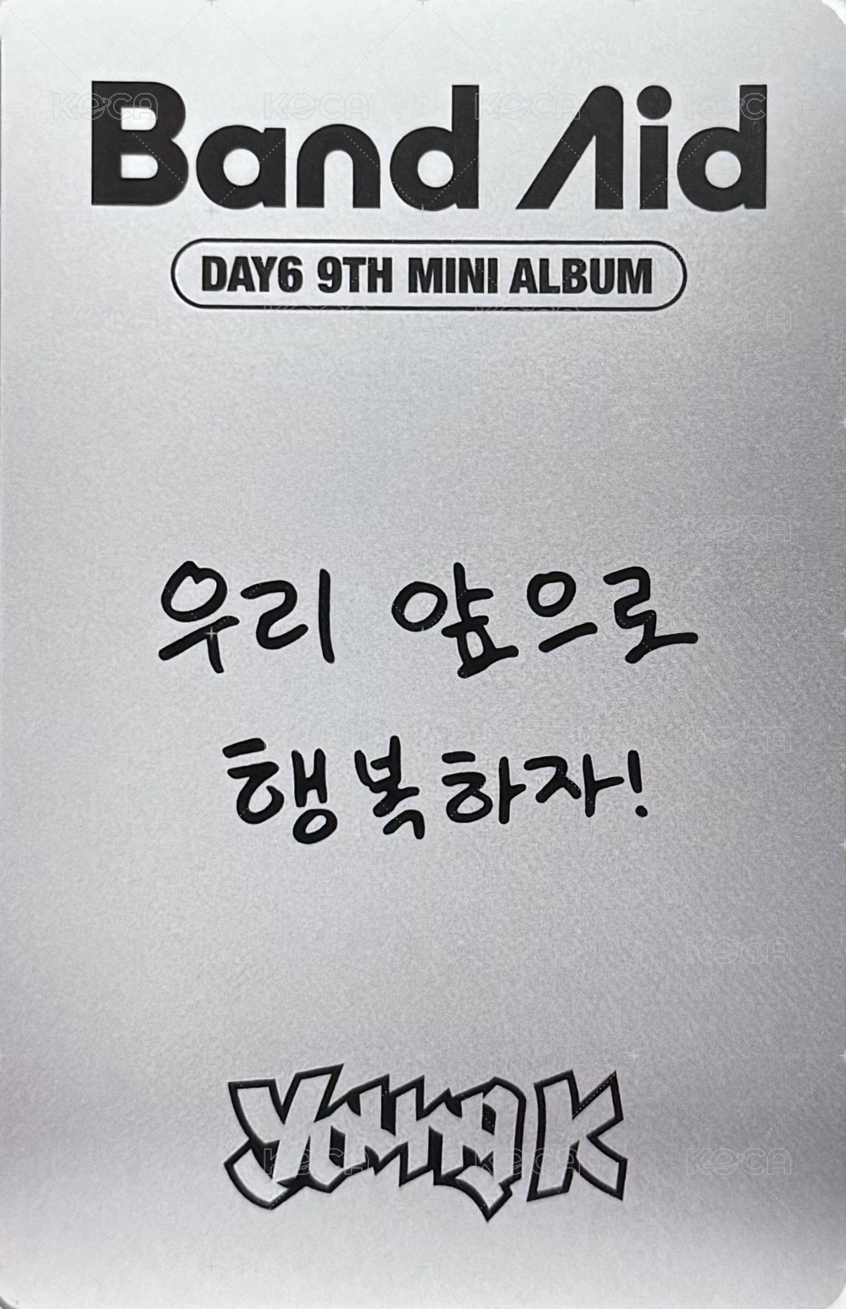 迷九 Nemo專 專輯卡 訊息卡 Rock Band ver. 背面