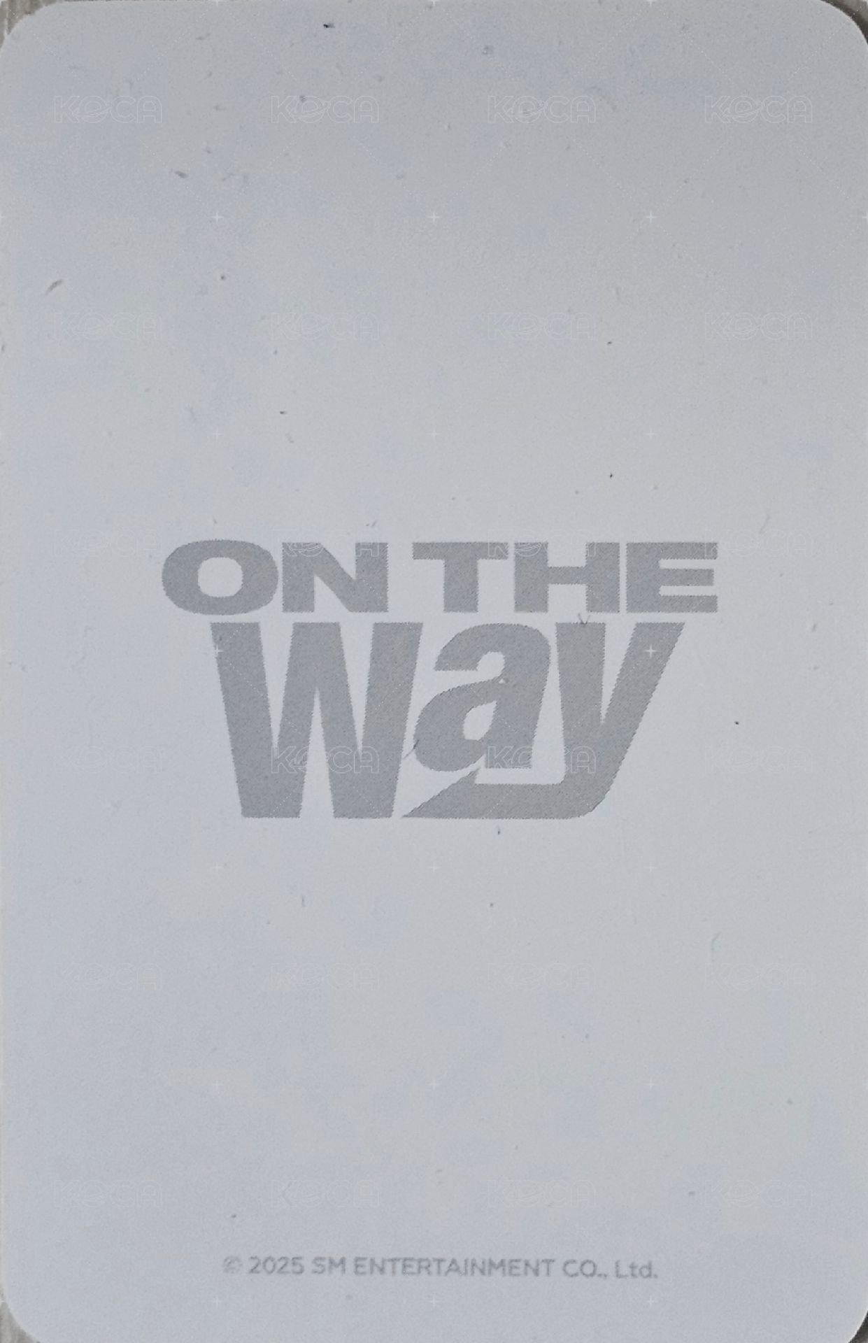 ON THE WAY CONCERT  帽T組 周邊卡  背面