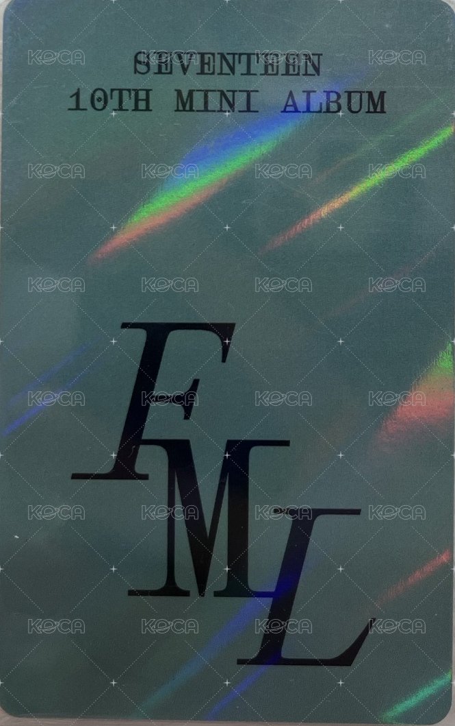 MINI10 kms carat ver 特典卡 kms克拉盤閃卡 背面