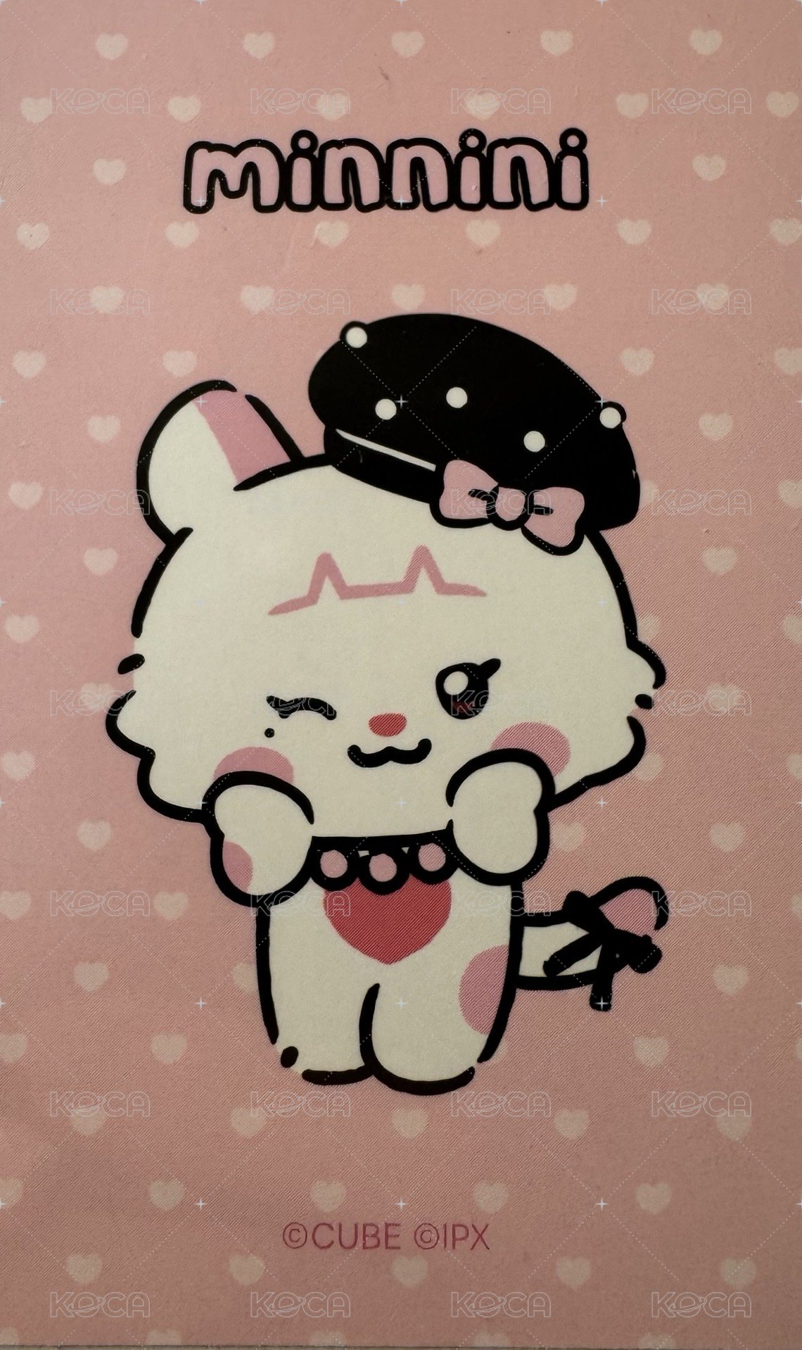 We are 周邊卡 <We are>快閃店娃娃固配小卡 背面