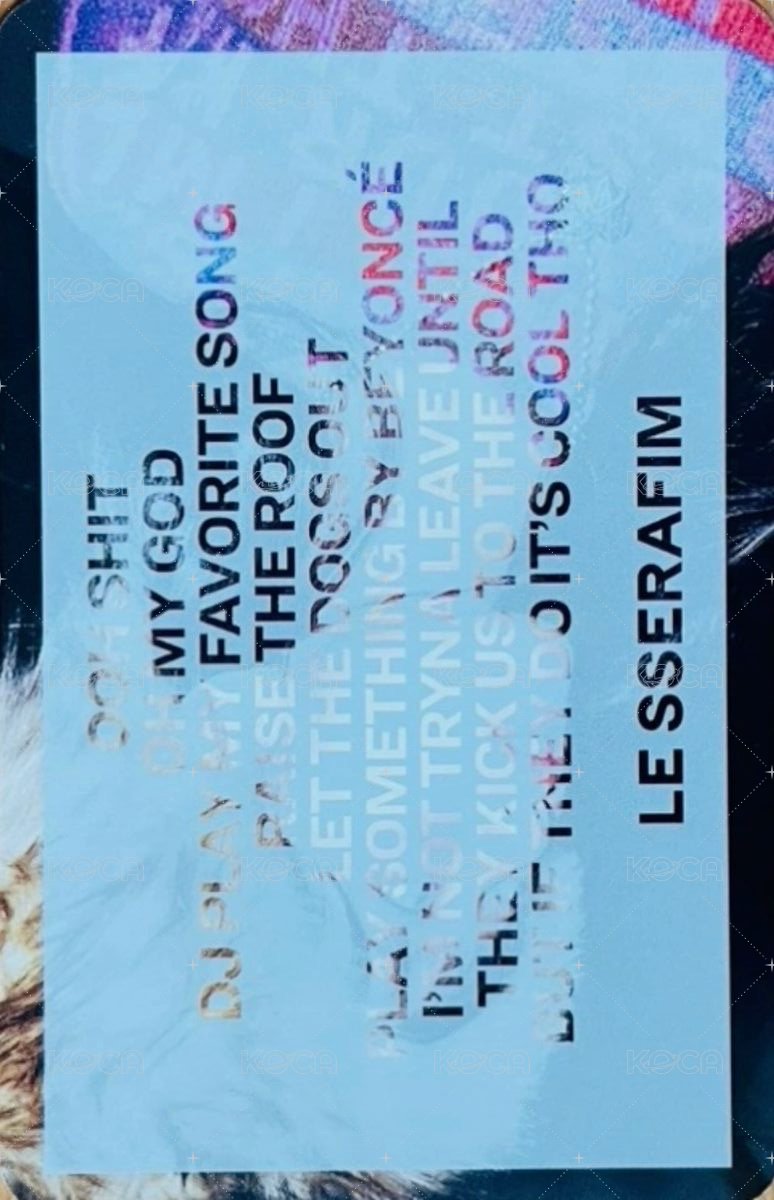 CRAZY 專輯卡 單封 背面