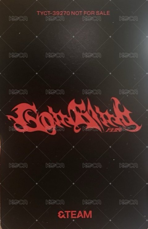 月狼 專輯卡 初回限定 WOLF CLAW 背面