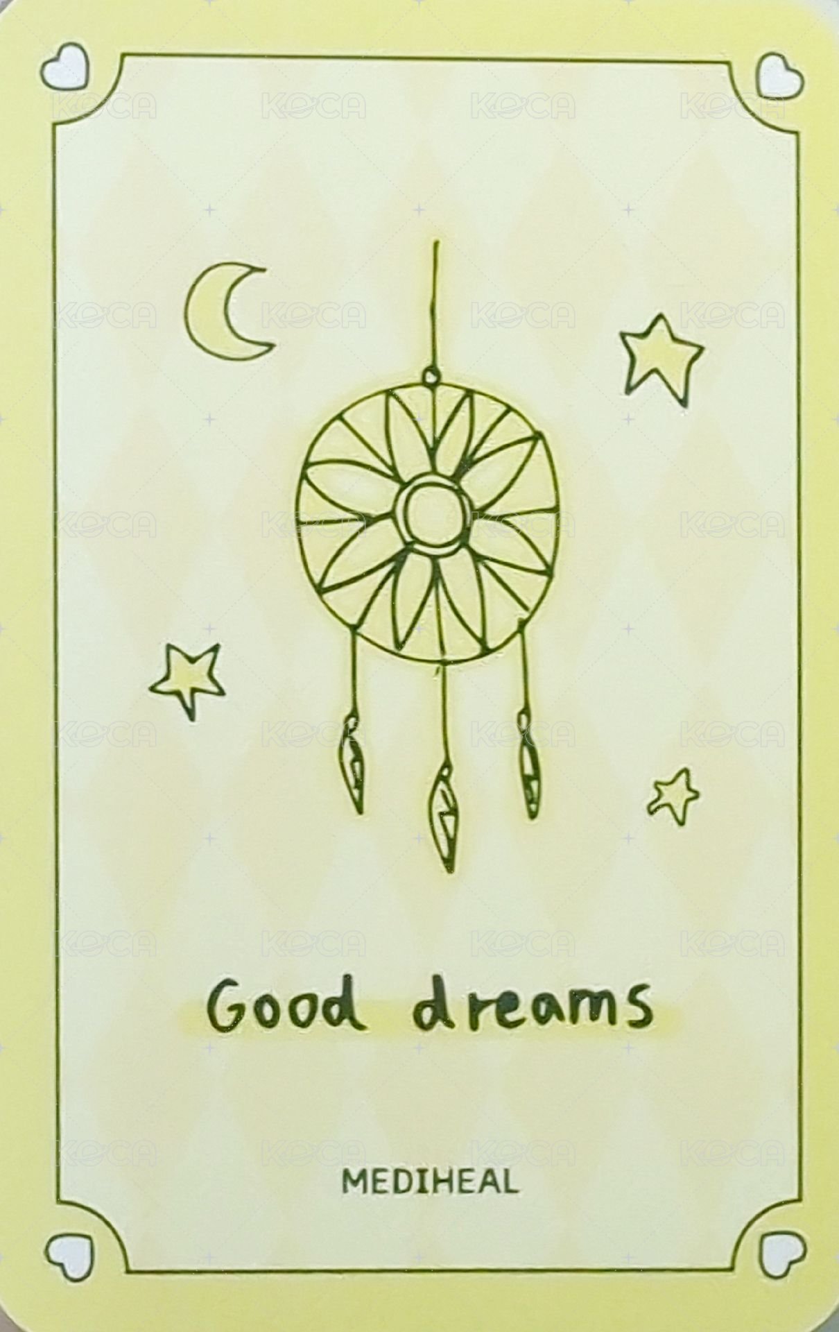 代言卡 MEDIHEAL 聖誕版比耶 背面