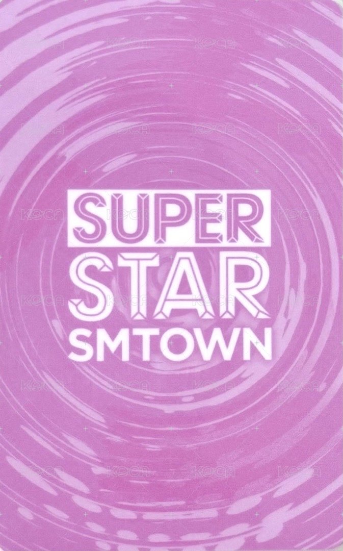 SMTOWN LIVE 2025 遊戲卡  背面