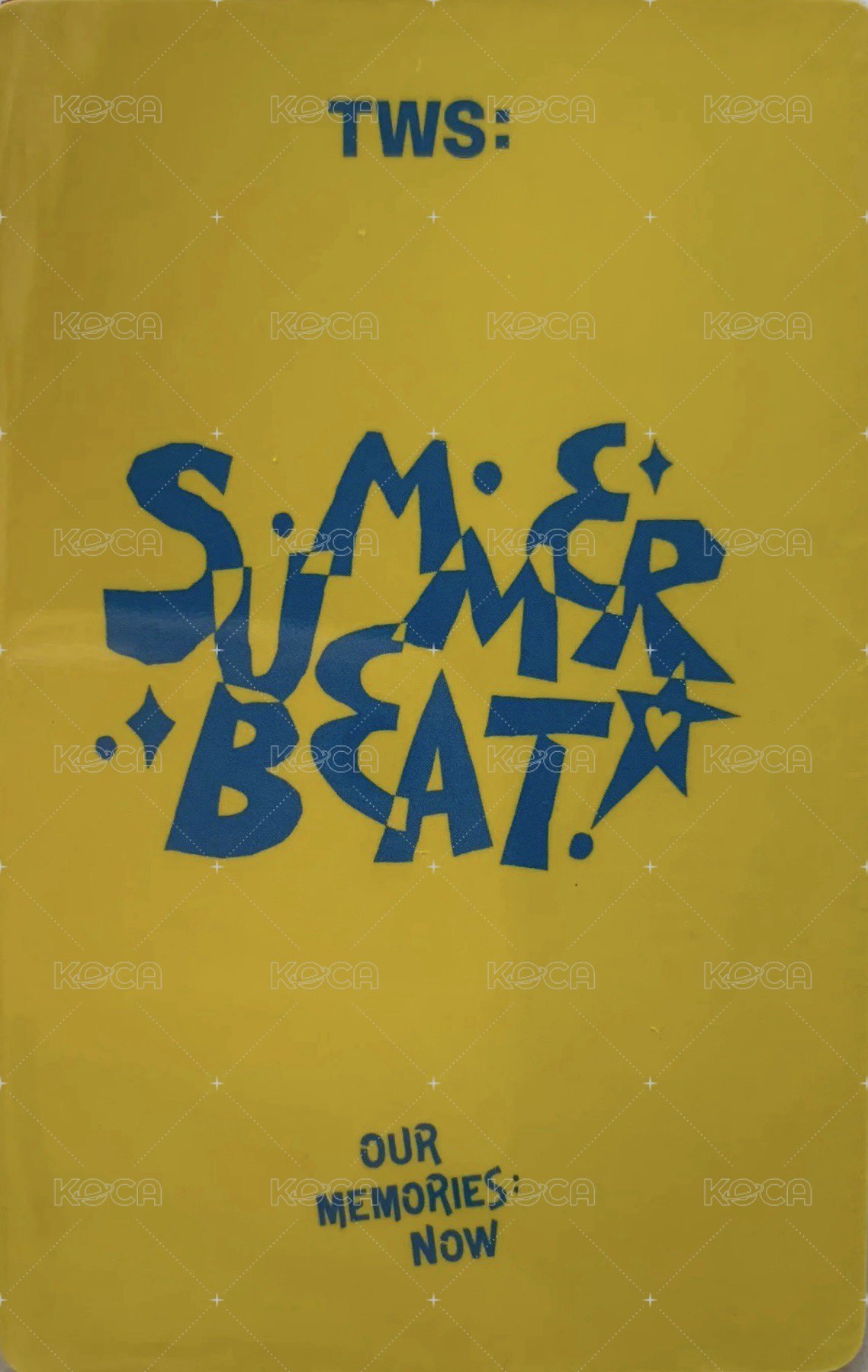 SUMMER BEAT! yzy 5.0 簽售卡  背面