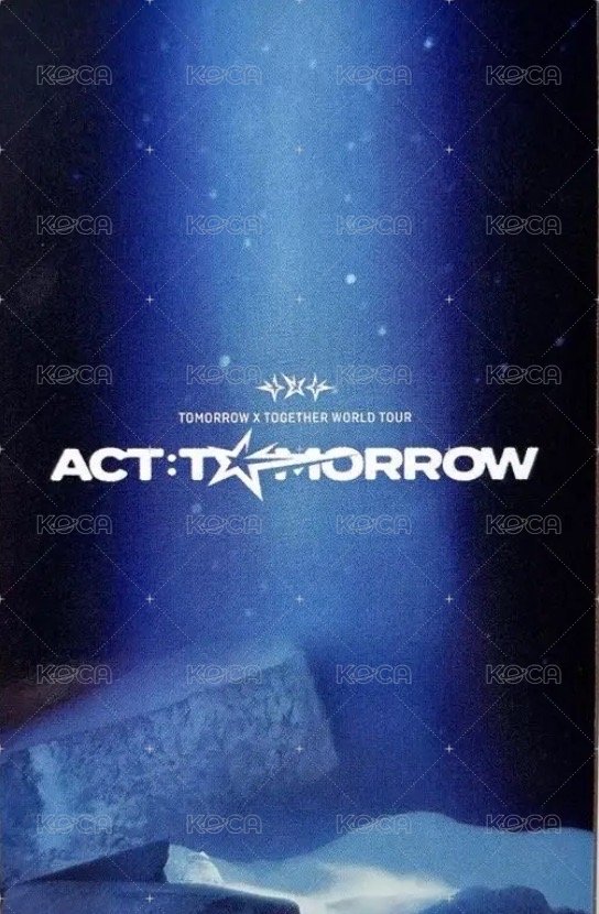 25’巡迴 韓國 入場卡 / 場限卡 MOA ZONE 背面