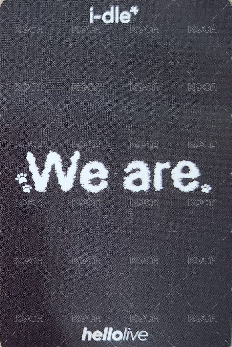 We are hl 2.0 簽售卡 今天是狗狗-妮 背面