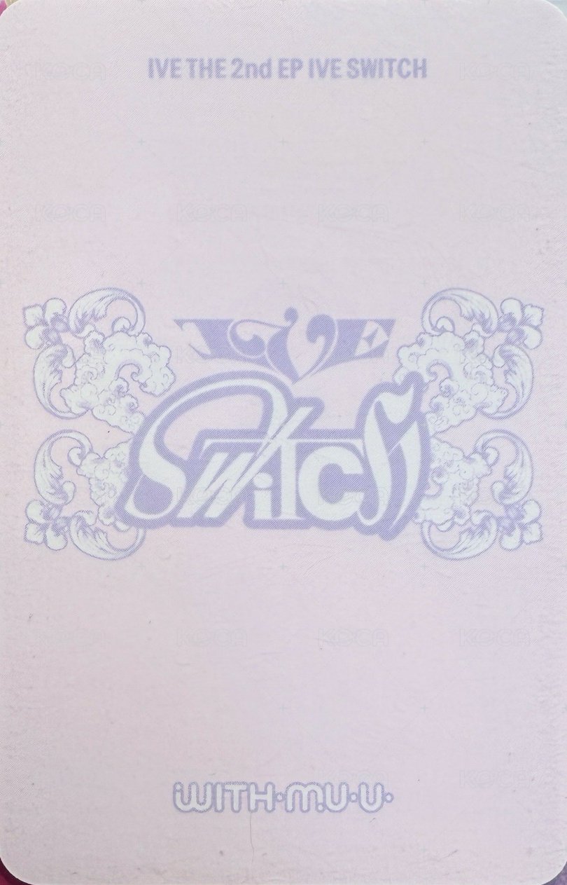 IVE SWITCH wm 2.0 幸運卡  背面
