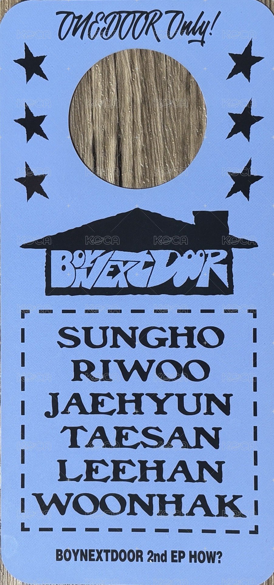 HOW? 專輯卡 單封專輯配置 門牌 背面
