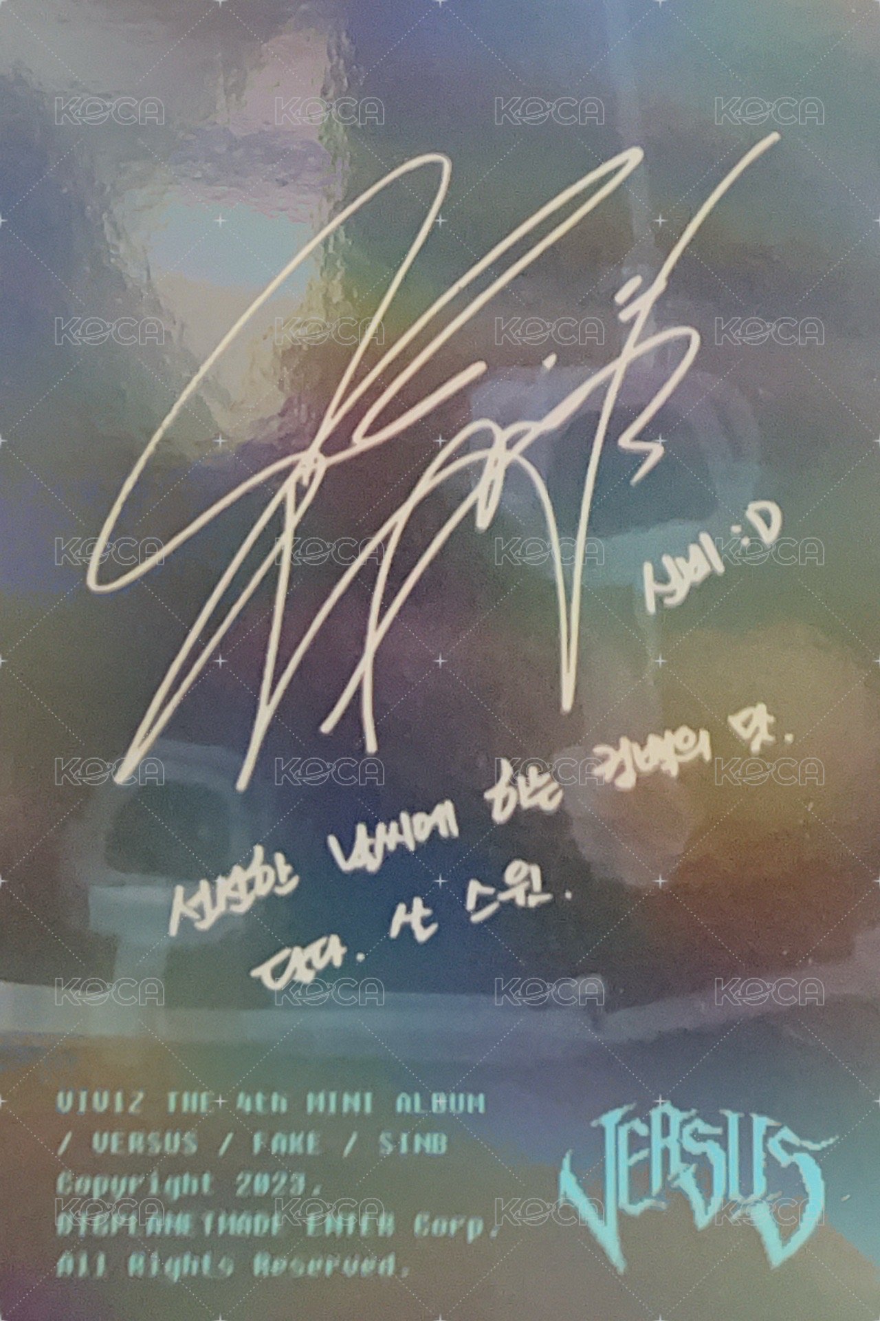 迷四 專輯卡 fake ver. 背面