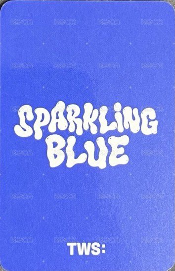Sparkling Blue k4 幸運卡  背面