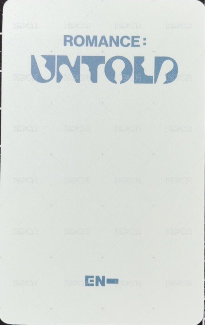 正二 ma 特典卡 Enhypen 正規二朴綜星特典 背面