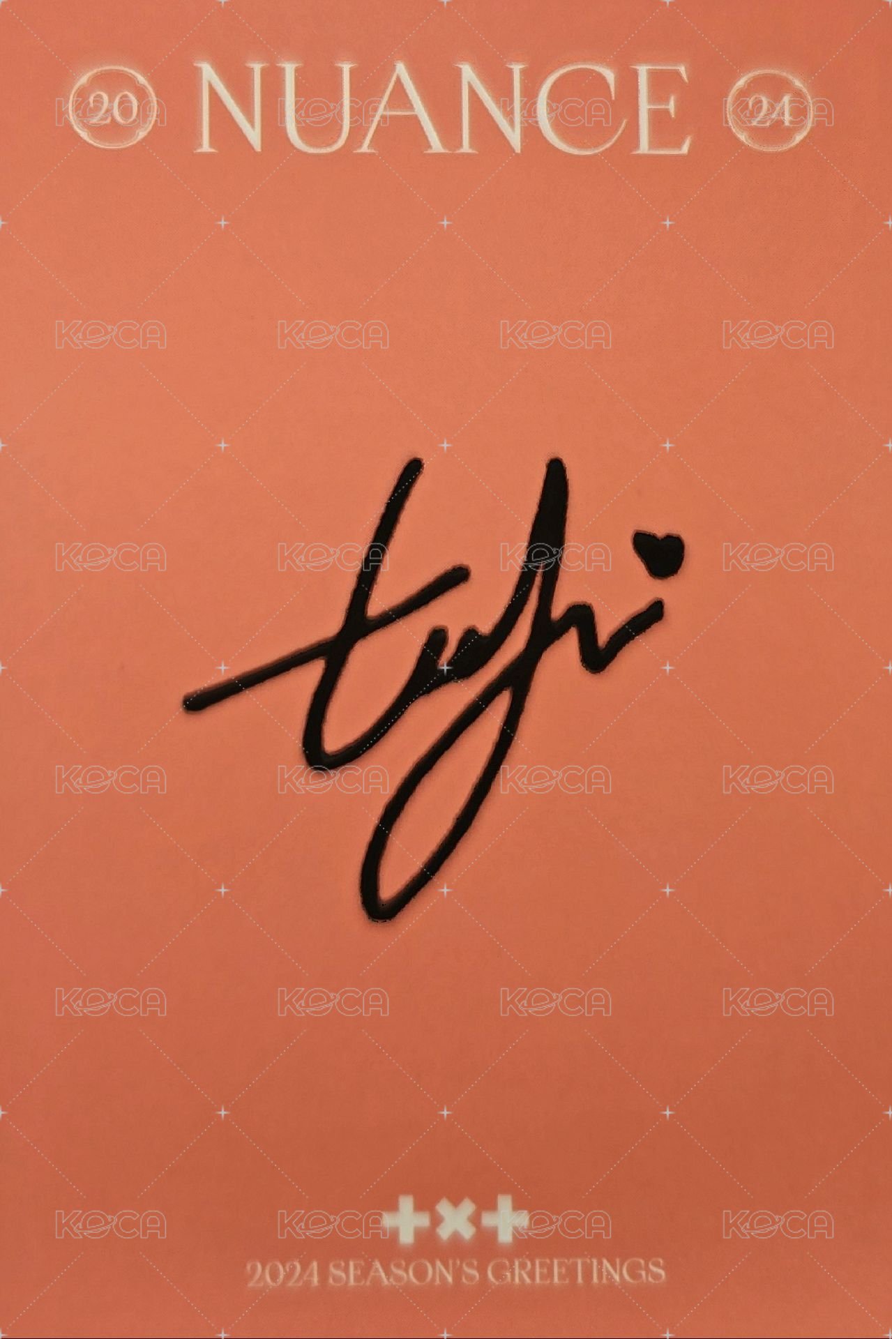 24年曆 年曆卡 卡 姜太顯 背面